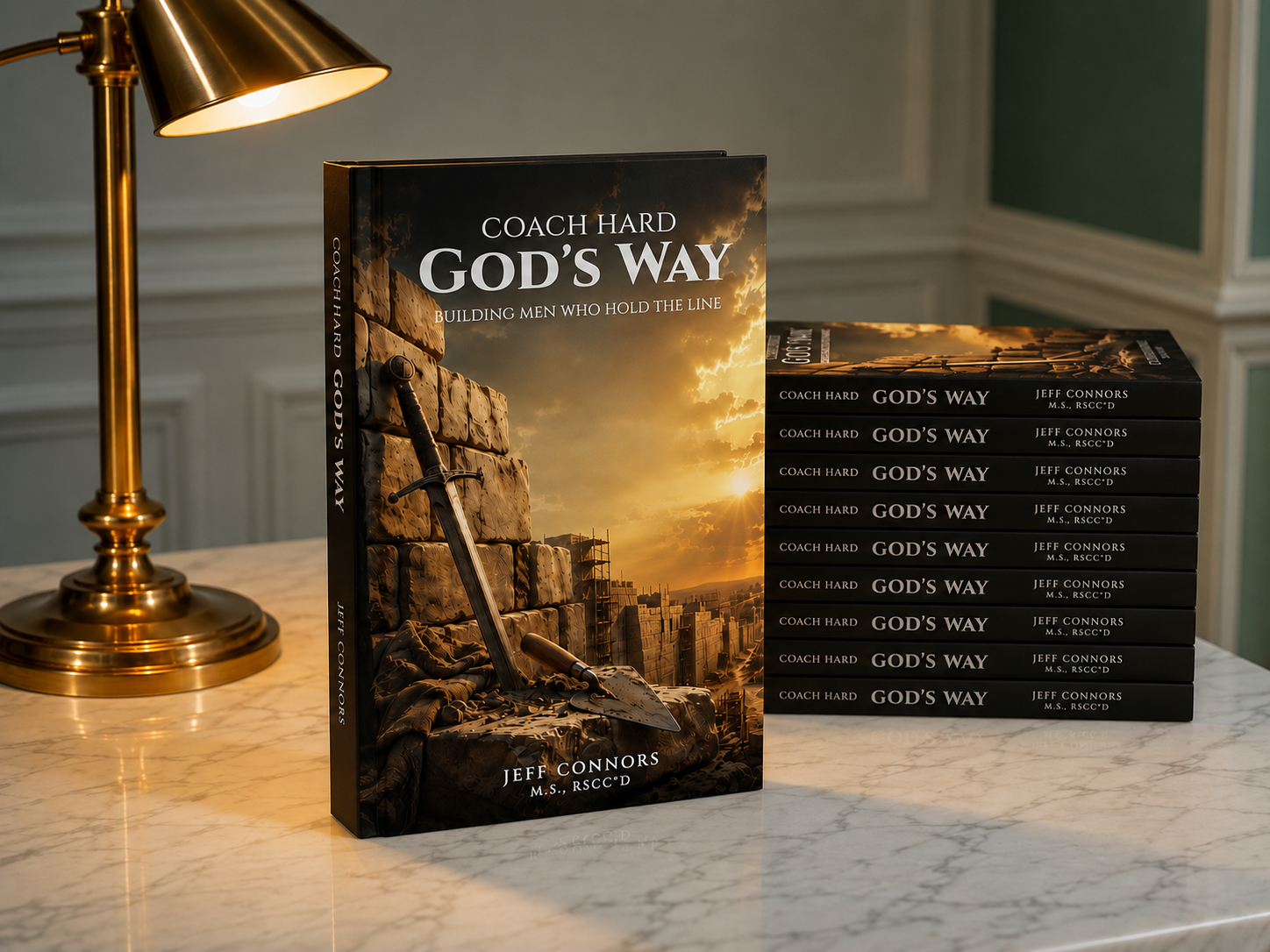 Stack of Coach Hard God's Way hardcover books